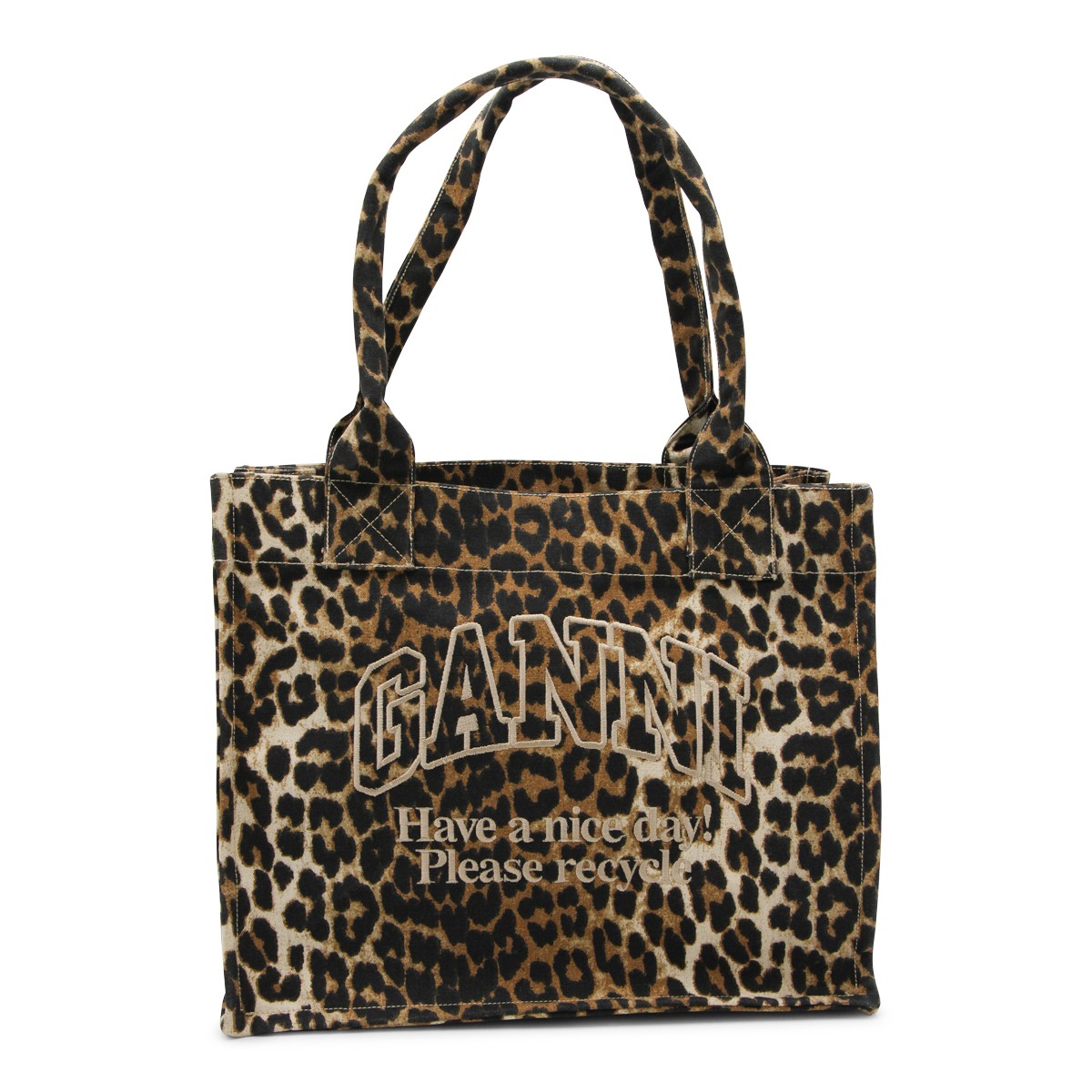 LEOPARD COTTON TOTE