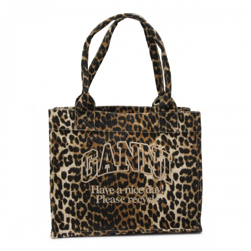 LEOPARD COTTON TOTE