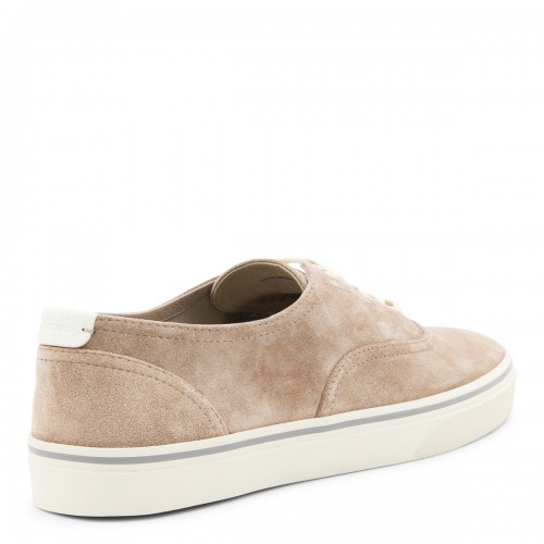 BEIGE LEATHER SNEAKERS