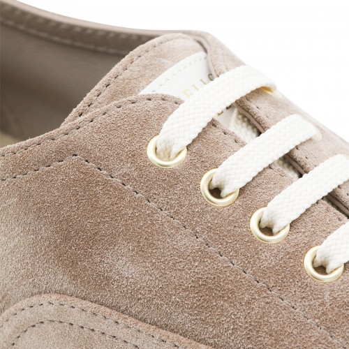 BEIGE LEATHER SNEAKERS