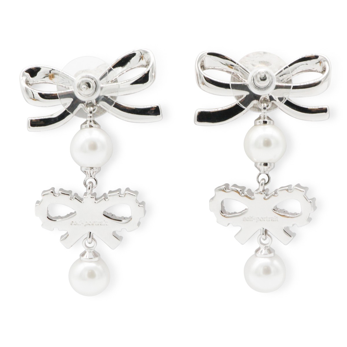 SILVER AND PEARL EARRINGS