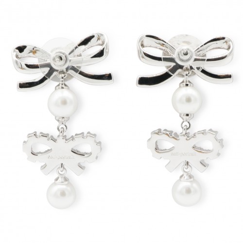 SILVER AND PEARL EARRINGS