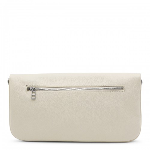 WHITE ROCK GRAINED LEATHER SHOULDER BAG