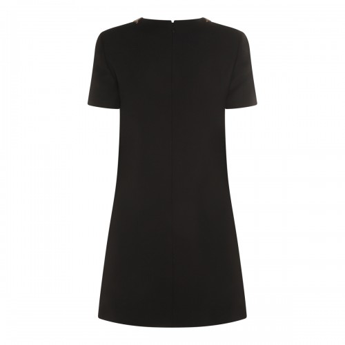 BLACK WOOL BLEND DRESS 2