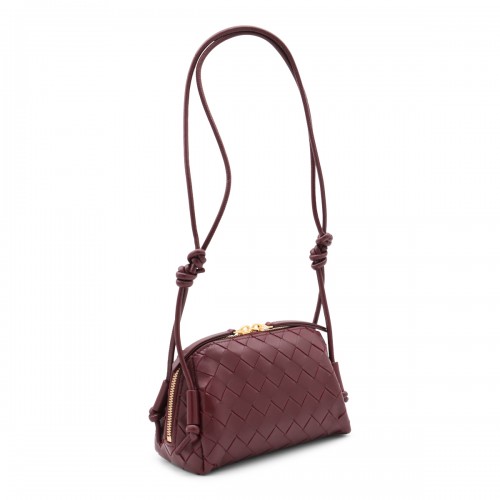 DARK RED LEATHER CONCERT POUCHE