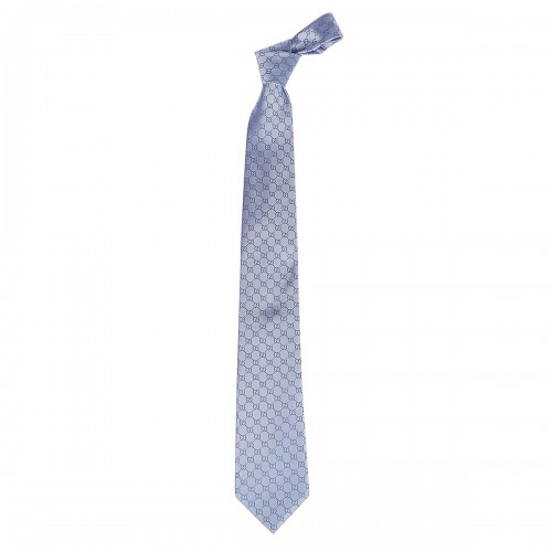 LIGHT BLUE SILK TIE