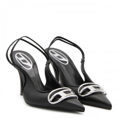 BLACK LEATHER PUMPS 2