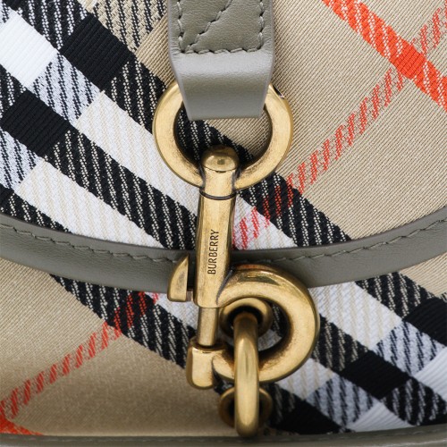 BEIGE COTTON CROSSBODY BAG