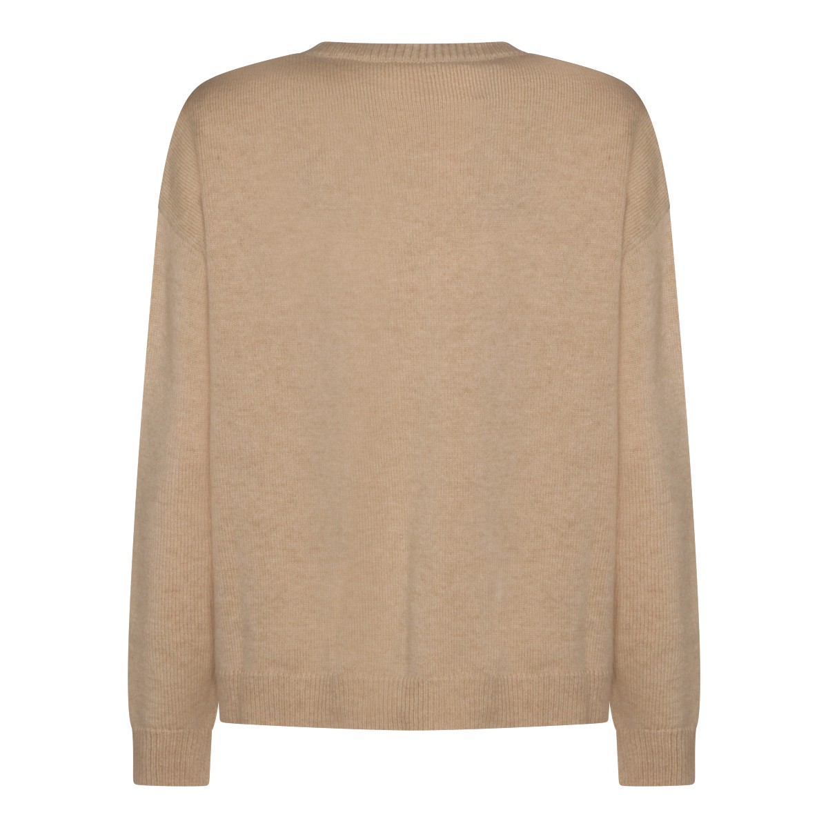 BEIGE WOOL BLEND TOP
