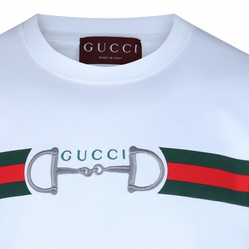 WHITE COTTON T-SHIRT