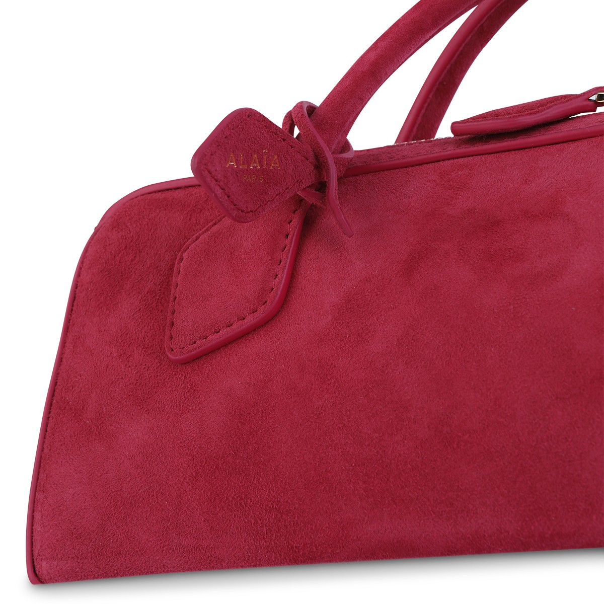 STRAWBERRY PINK LEATHER LE TECKEL CLUCTH