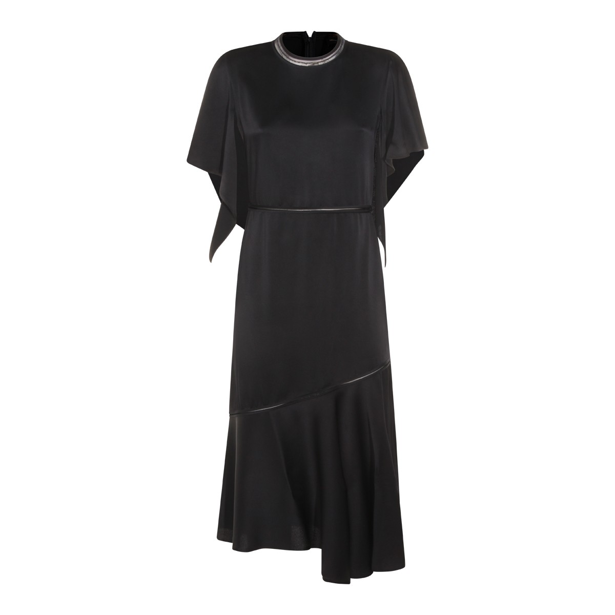 NAVY VISCOSE DRESS