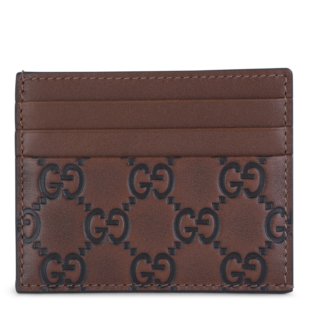BROWN LEATHER CARD HOLDER