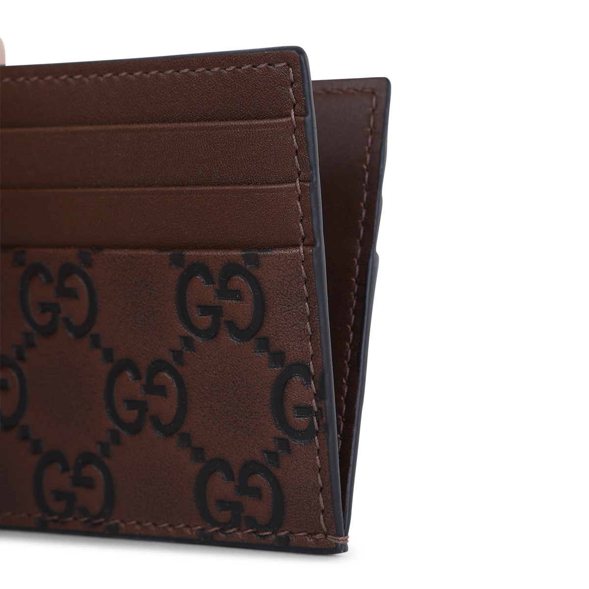BROWN LEATHER CARD HOLDER