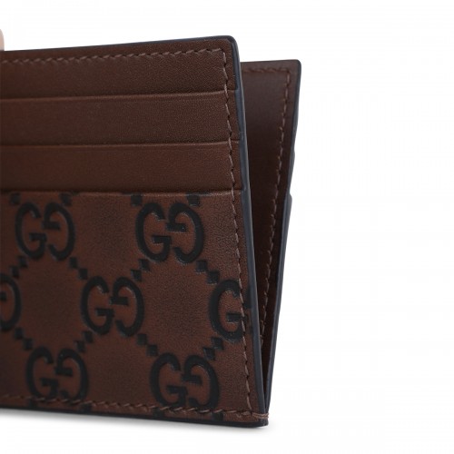 BROWN LEATHER CARD HOLDER