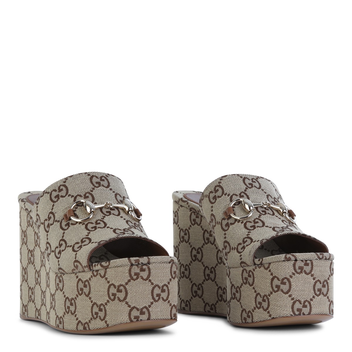 BEIGE COTTON SANDALS