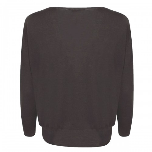 BROWN WOOL KNITWEAR
