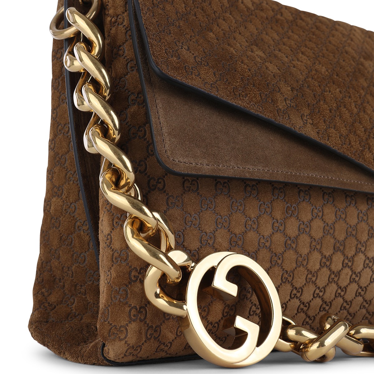 BROWN LEATHER SHOULDER BAG