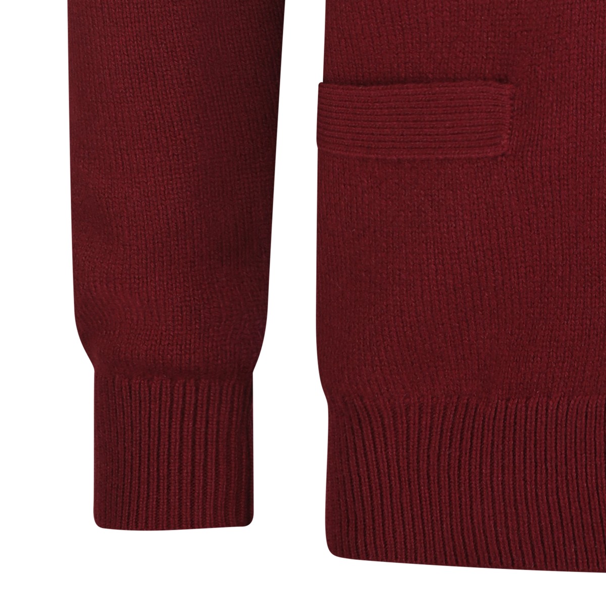 RED WOOL BLEND KNITWEAR