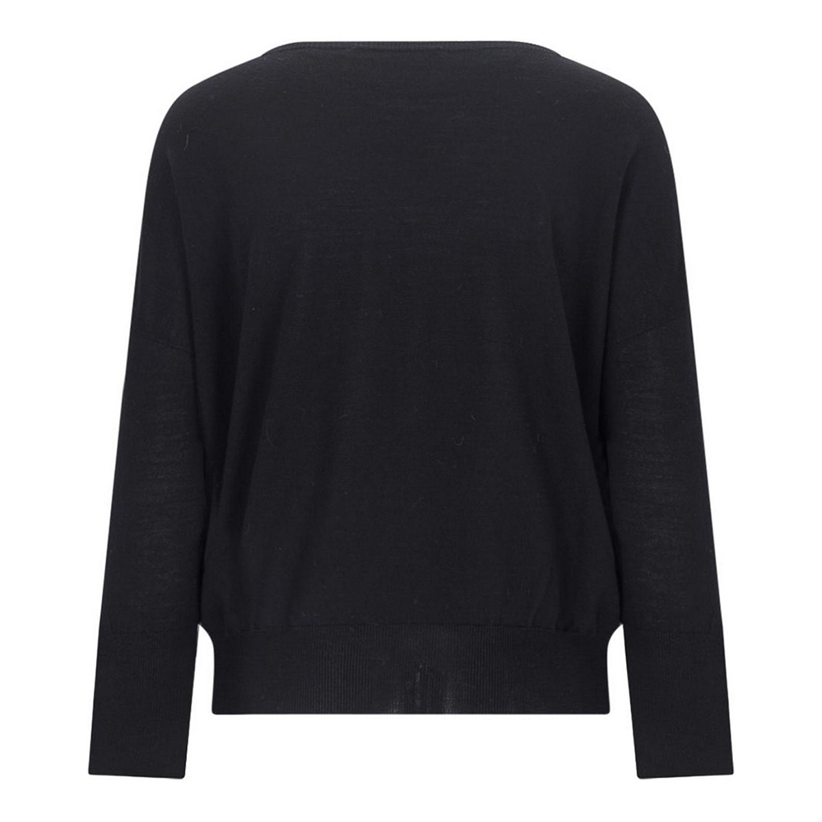 BLACK WOOL KNITWEAR