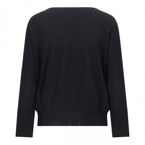 BLACK WOOL KNITWEAR