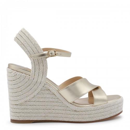 WHITE LEATHER ESPADRILLAS