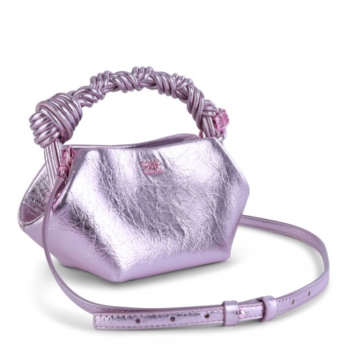 SILVER PINK TOP HANDLE BAG