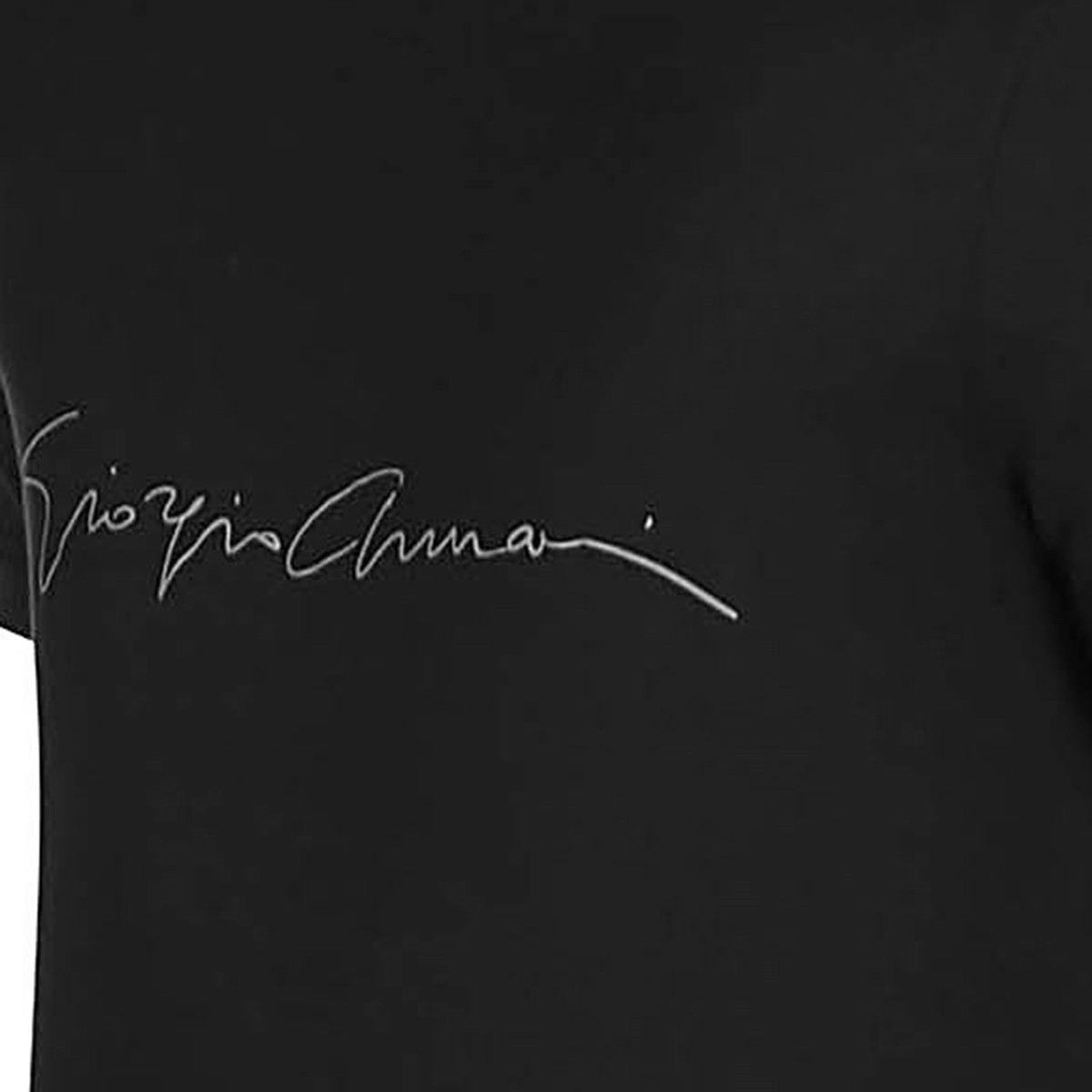 BLACK VISCOSE T-SHIRT