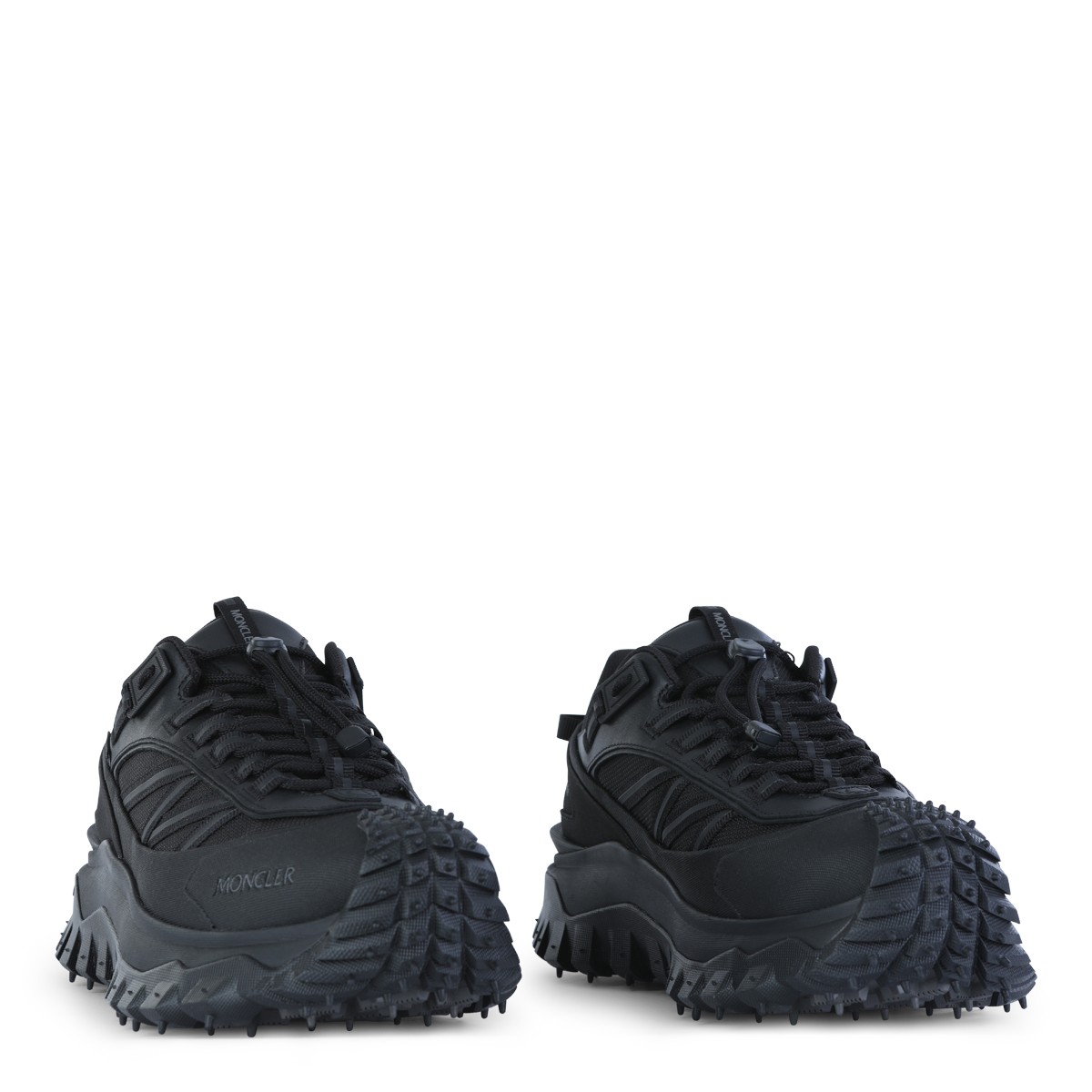 BLACK LEATHER SNEAKERS