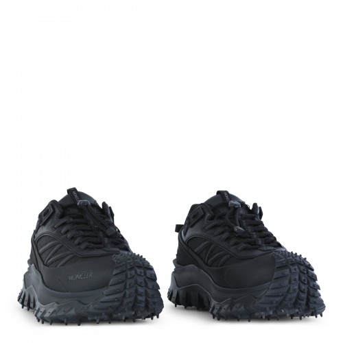 BLACK LEATHER SNEAKERS