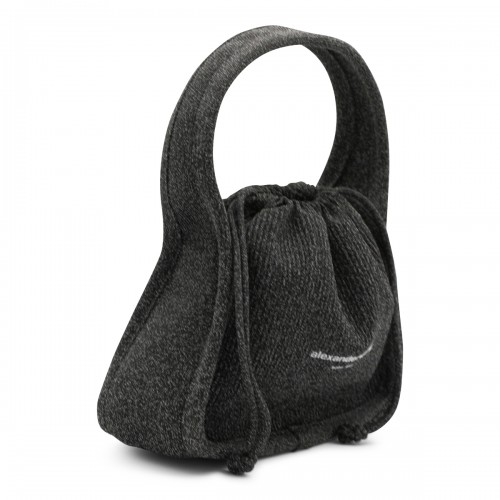 BLACK COTTON SATCHEL 2