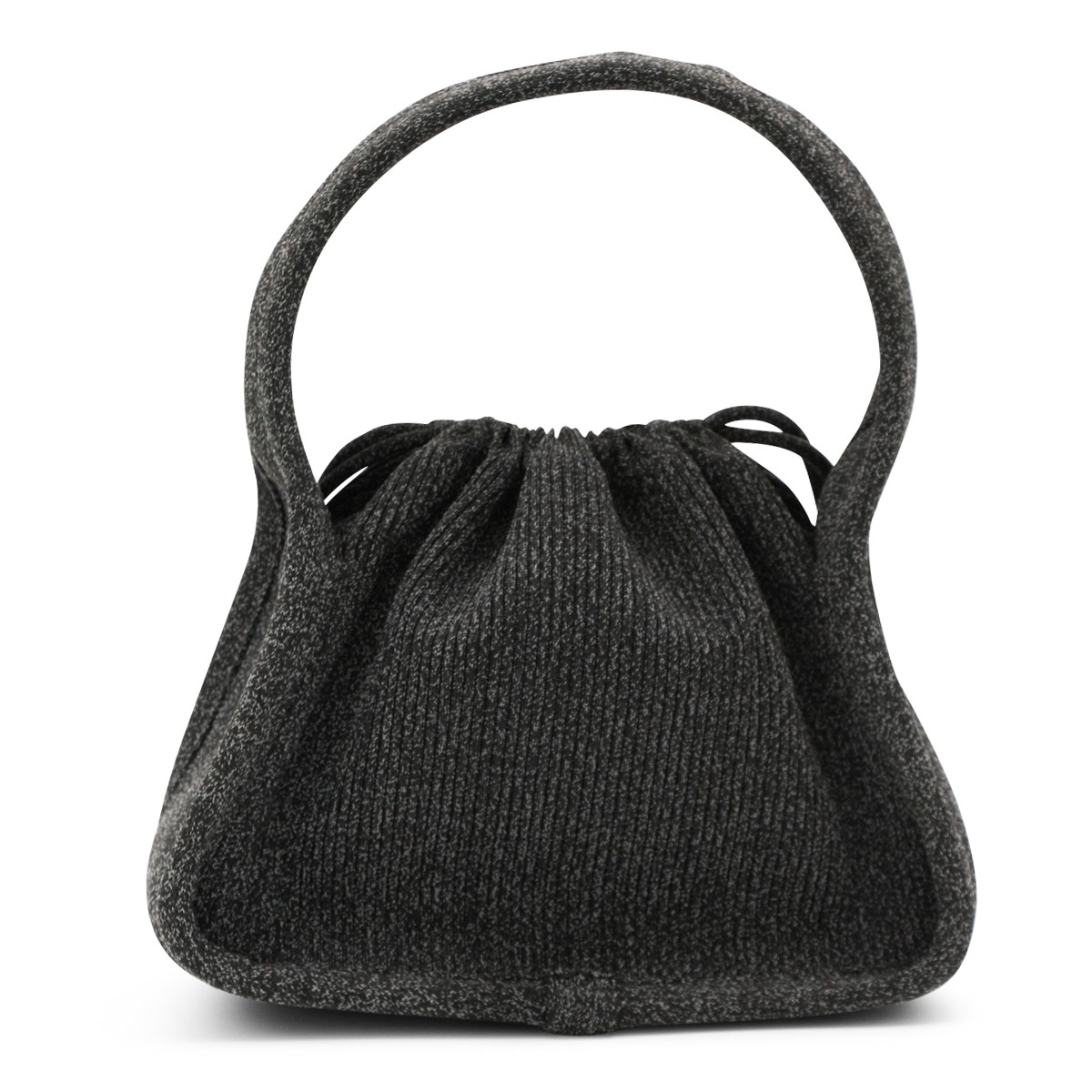 BLACK COTTON SATCHEL