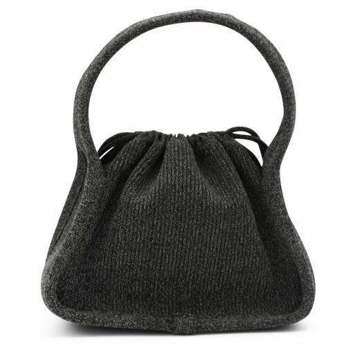 BLACK COTTON SATCHEL