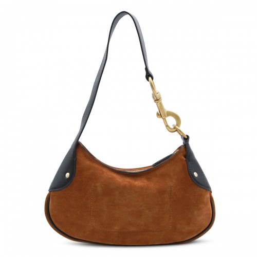 VINTAGE OAK LEATHER SMALL HACKNEY SHOULDER BAG