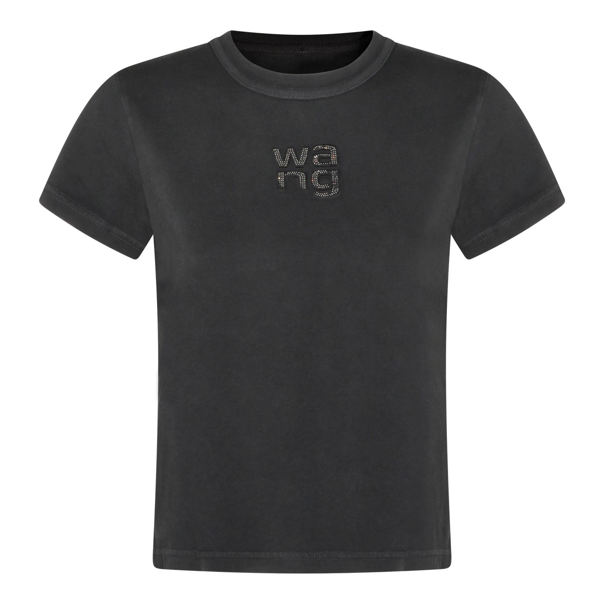 BLACK COTTON T-SHIRT