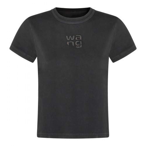 BLACK COTTON T-SHIRT