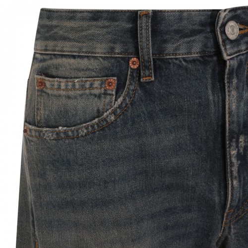 GREY BLUE COTTON JEANS