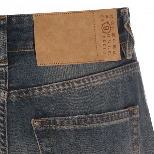 GREY BLUE COTTON JEANS