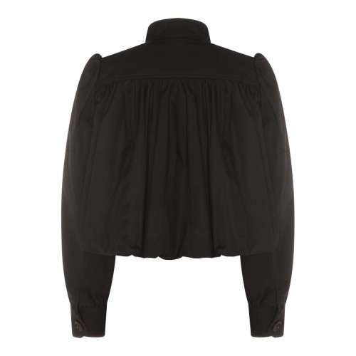 BLACK COTTON CASUAL JACKET 2