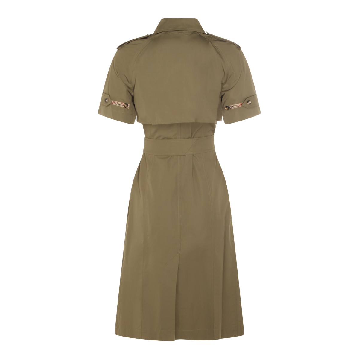 OLIVE COTTON DRESS