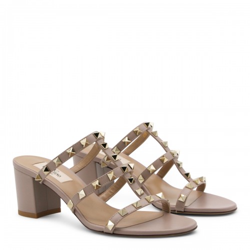 BEIGE LEATHER SANDALS