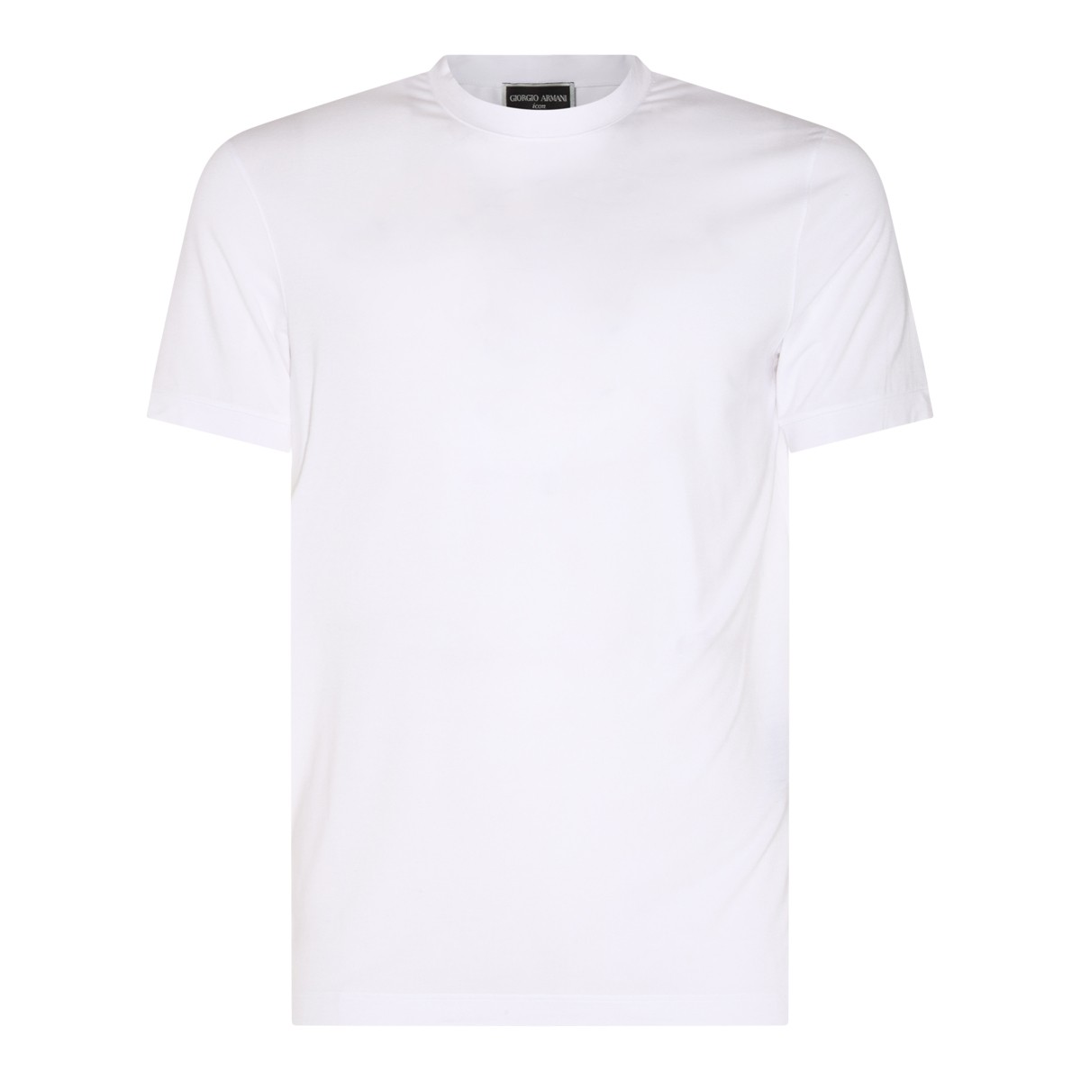 WHITE VISCOSE BLEND T-SHIRT
