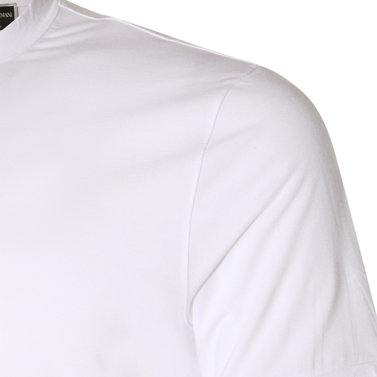 WHITE VISCOSE BLEND T-SHIRT