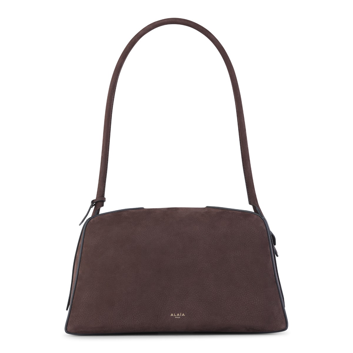 BROWN LEATHER LE BULLDOG SHOULDER BAG