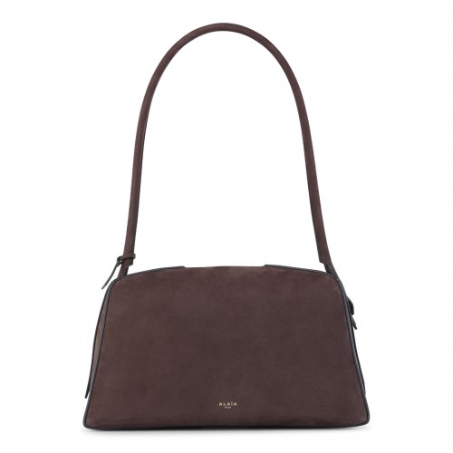 BROWN LEATHER LE BULLDOG SHOULDER BAG