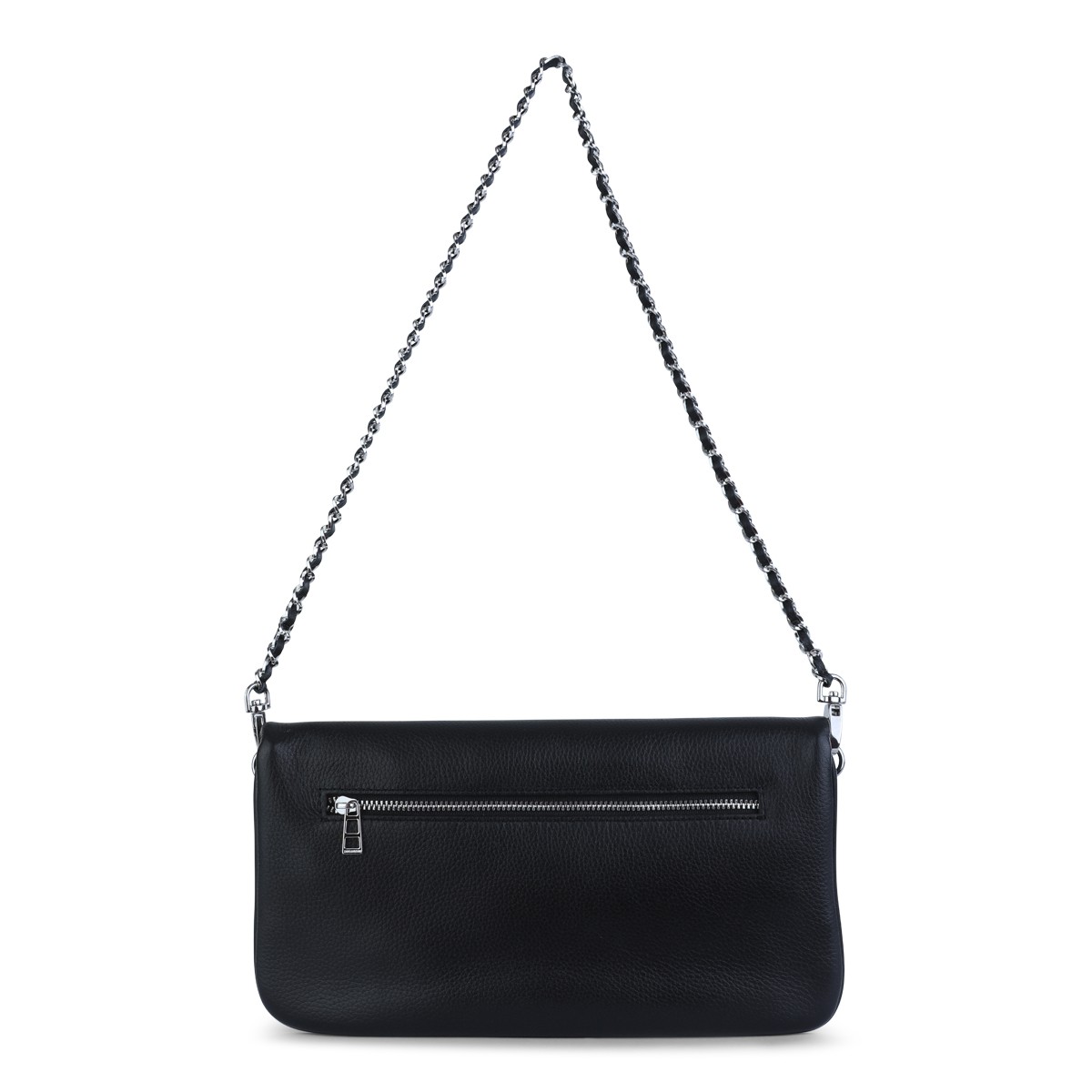 BLACK ROCK GRAFFITI LEATHER SHOULDER BAG