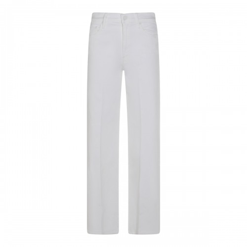 WHITE COTTON JEANS