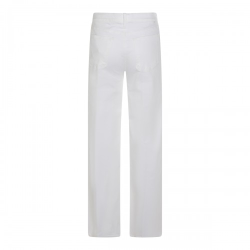 WHITE COTTON JEANS