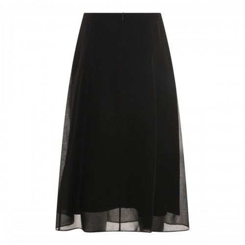 BLACK SILK SKIRT 2