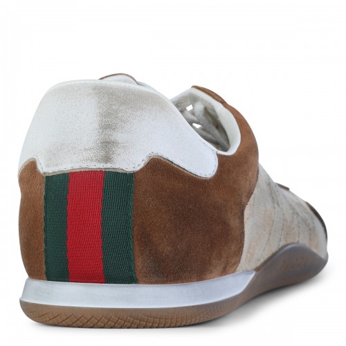 BROWN LEATHER SNEAKERS